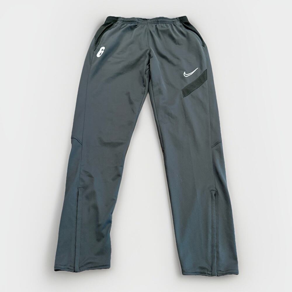Nike Womens Dark Gray Academy Pro Soccer #6 Ankle Zip Pants Size S BV6934-010
